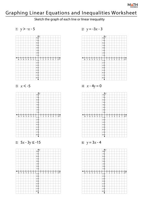 Setup a table of x and y values. . Writing and graphing linear equations worksheet pdf